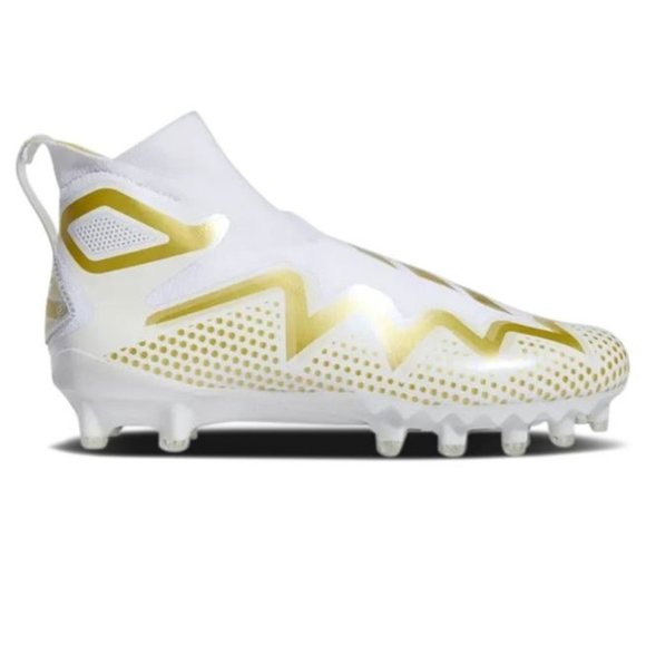 Adidas Mens Freak Ultra 22 'White Gold Metallic' Football Cleat GX7979 size 11.5 - Picture 1 of 10